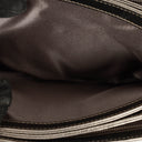 Chanel Metallic Crackled Leather Clams Pocket Flap Bag