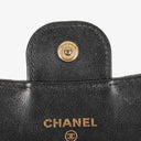 Chanel Classic Black Quilted Leather Small Flap Wallet