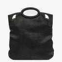 Cartier Marcello de Cartier Black Pebbled Leather Handbag