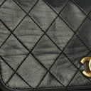 Chanel Classic Full Flap Bag Black Quilted Leather 24K Gold-Plated Hardware