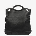 Cartier Marcello de Cartier Black Pebbled Leather Handbag