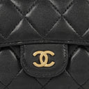 Chanel Classic Black Quilted Leather Small Flap Wallet