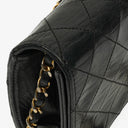 Chanel Classic Full Flap Bag Black Quilted Leather 24K Gold-Plated Hardware