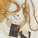 Prada Vitello Shoppin Sabbia Bag