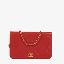Chanel Classic Full Flap Bag Red Quilted Lambskin