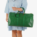 Louis Vuitton Keepall 50 Green EPI Leather Travel Bag