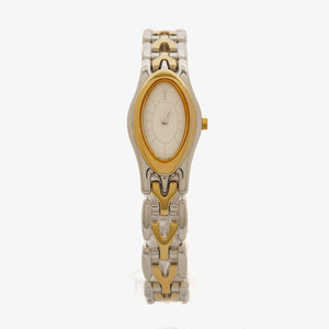 Yves Saint Laurent Oval Two-Tone Stainless Steel Watch