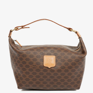 Celine Brown Macadam Coated Canvas Vanity Pouch