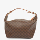 Celine Brown Macadam Coated Canvas Vanity Pouch