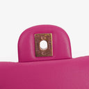 Chanel Pink Chevron Leather Mini Rectangular Single Flap Bag