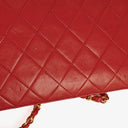 Chanel Classic Full Flap Bag Red Quilted Lambskin