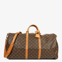 Louis Vuitton Keepall 60 Bandoulière Monogram Canvas Travel Bag