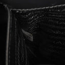Prada Cleo Spazzolato Nero Leather Shoulder Bag