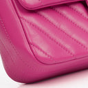 Chanel Pink Chevron Leather Mini Rectangular Single Flap Bag