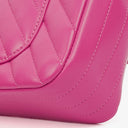 Chanel Pink Chevron Leather Mini Rectangular Single Flap Bag