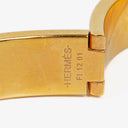 Hermes White Enamel Narrow Clic Clac H Bracelet PM