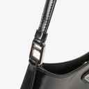 Prada Cleo Spazzolato Nero Leather Shoulder Bag