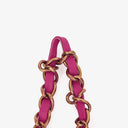 Chanel Pink Chevron Leather Mini Rectangular Single Flap Bag