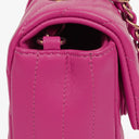 Chanel Pink Chevron Leather Mini Rectangular Single Flap Bag