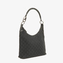 Gucci GG Canvas Braided Handle Ring Hobo Bag
