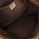 Gucci GG Canvas Satin Brown Abbey D-Ring Tote Bag