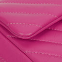 Chanel Pink Chevron Leather Mini Rectangular Single Flap Bag