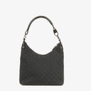 Gucci GG Canvas Braided Handle Ring Hobo Bag