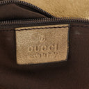 Gucci GG Canvas Satin Brown Abbey D-Ring Tote Bag