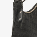 Gucci GG Canvas Braided Handle Ring Hobo Bag