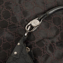 Gucci GG Canvas Braided Handle Ring Hobo Bag