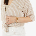 Hermes White Enamel Narrow Clic Clac H Bracelet PM