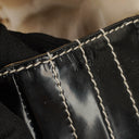 Chanel Multicolour Chocolate Bar Leather And Patent Leather Single Flap Bag