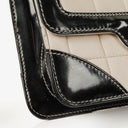 Chanel Multicolour Chocolate Bar Leather And Patent Leather Single Flap Bag