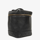 Chanel Black Leather Vanity Case