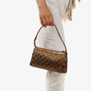 Gucci GG Satin Abbey D-ring Pochette Bag