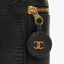 Chanel Black Leather Vanity Case