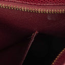 Chanel Burgundy Quilted Caviar Leather Medallion Tote Bag