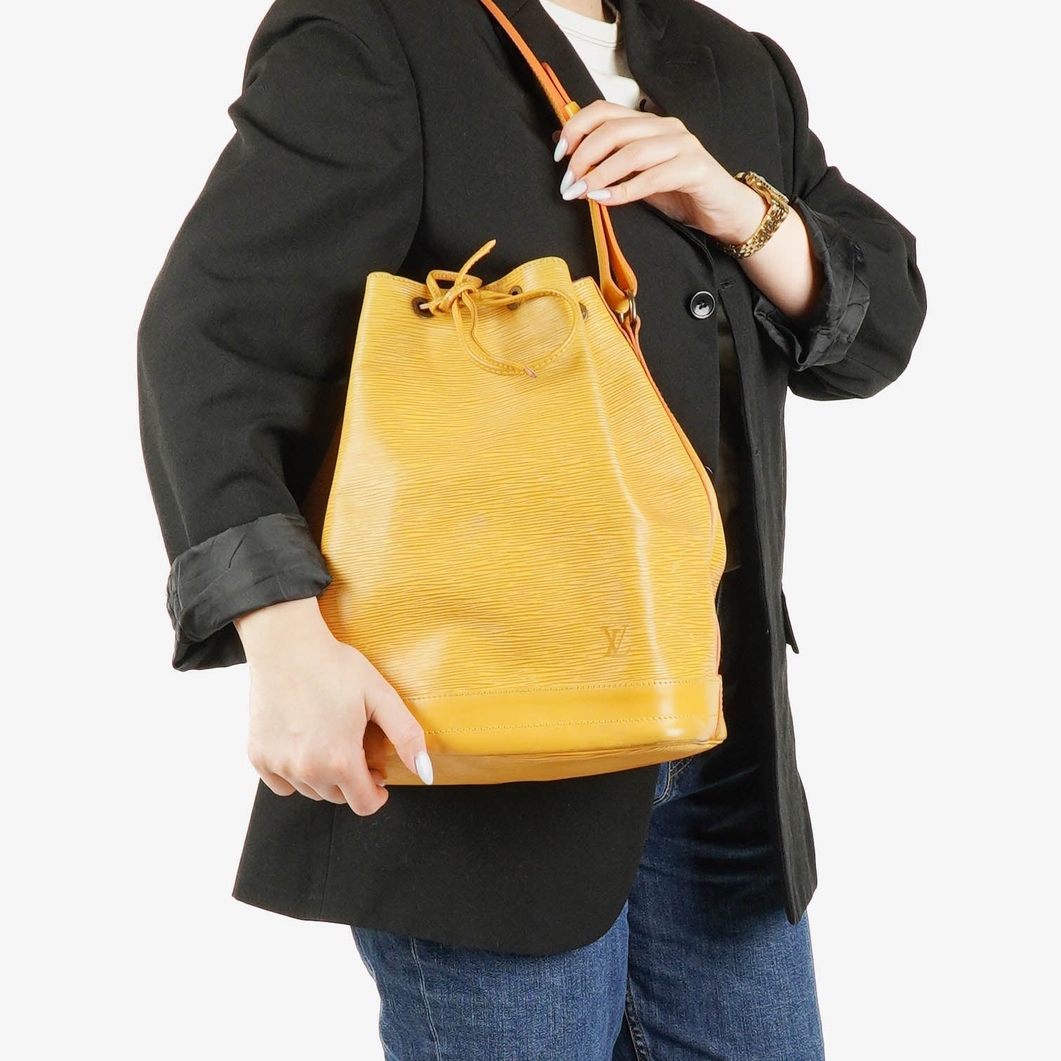 Louis Vuitton Noe Grande GM Yellow Epi Leather Shoulder Bag