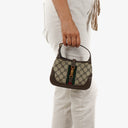 Balenciaga x Gucci Monogram Canvas/Leather The Hacker Project 1961 Mini Jackie Bag