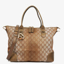 Gucci Multicolour/Brown GG Lurex Heart Bit Shoulder Bag