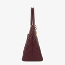 Chanel Burgundy Quilted Caviar Leather Medallion Tote Bag
