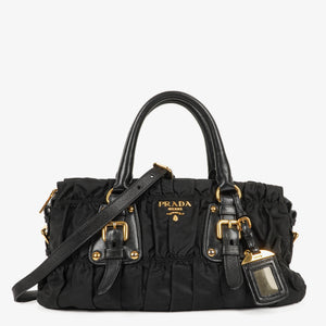 Prada Black Tessuto Gaufre Nylon Bag