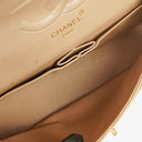 Chanel Vintage Medium Classic Double Flap Bag Beige Quilted Lambskin 24K Gold-Plated Hardware