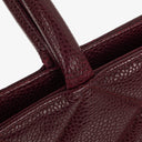 Chanel Burgundy Quilted Caviar Leather Medallion Tote Bag