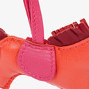 Hermes Rodeo Horse PM Grigri Bag Charm In Rouge Indien, Rubis, Rose Mexico Milo Lambskin