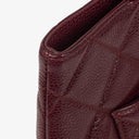 Chanel Burgundy Quilted Caviar Leather Medallion Tote Bag