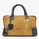 Loewe Amazona Suede Calfskin Handle Bag