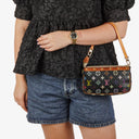 Louis Vuitton Takashi Murakami Pochette Accessoire Multicolor Clutch Handbag