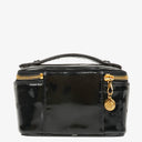 Chanel Black Patent Leather Vanity Case
