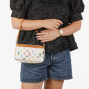 Louis Vuitton Takashi Murakami Pochette Accessoire Multicolor Clutch Handbag
